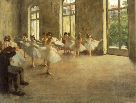 The Rehearsal - 1873-1878 by Edgar Degas